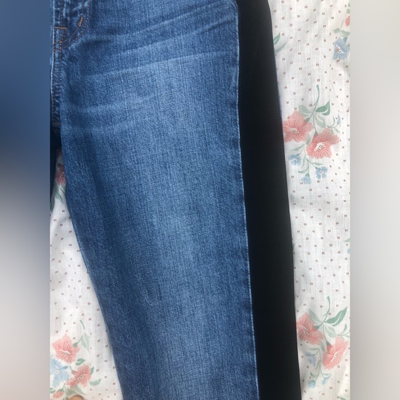 Madewell the Perfect Vintage Jean Black Velvet Tux Stripe - Picture 7 of 16